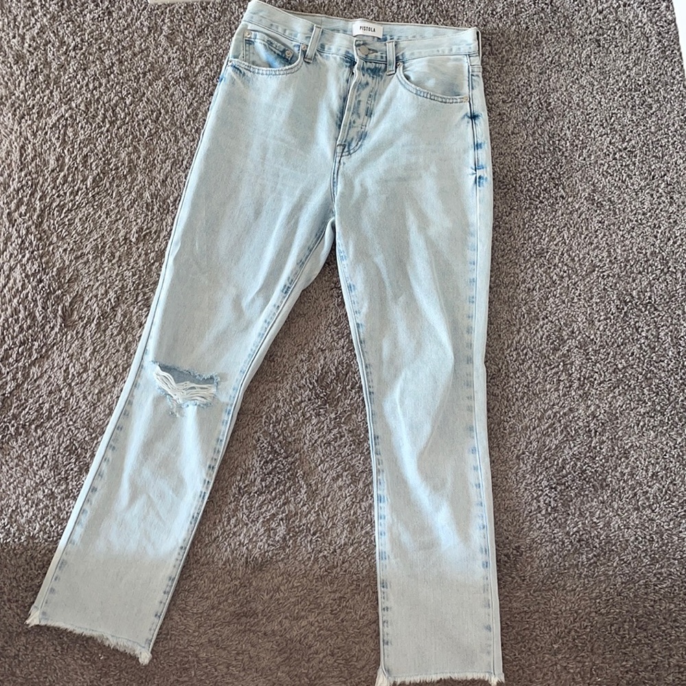 Pistola Denim High-Rise Straight Jeans